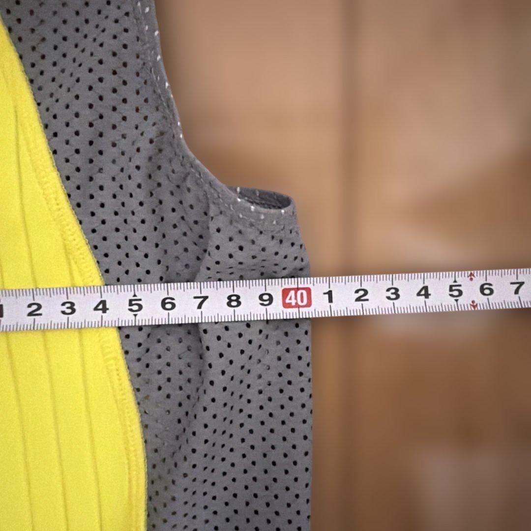 競泳用タンクトップ イエロー/グレー (3/5)