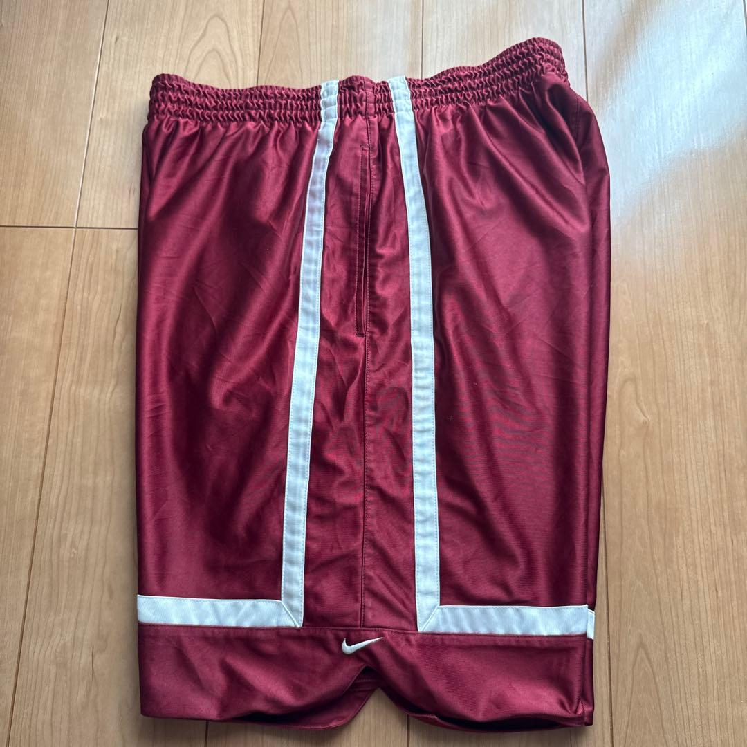 Nike バスケットボールパンツ バーガンディ 光沢 (3/4)