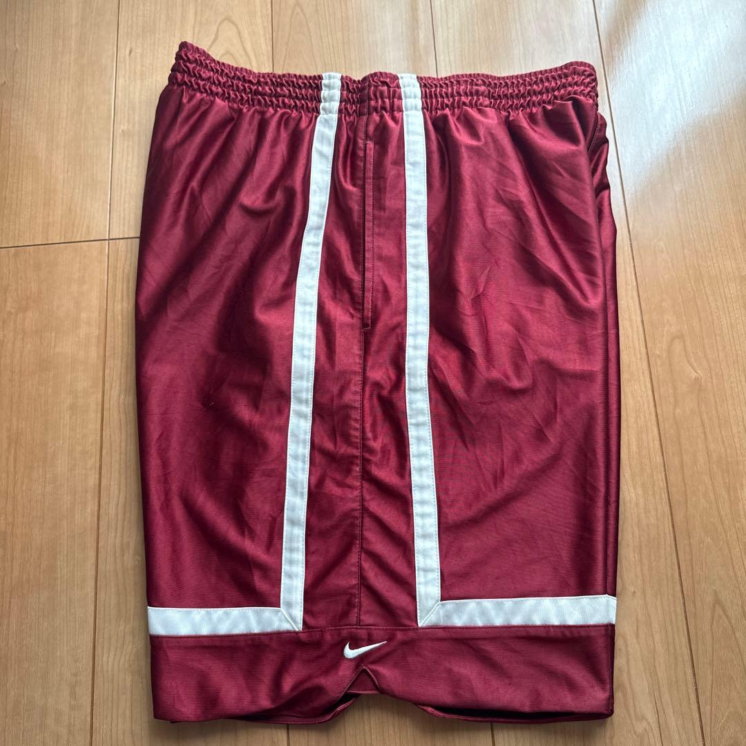 Nike バスケットボールパンツ バーガンディ 光沢 (4/4)