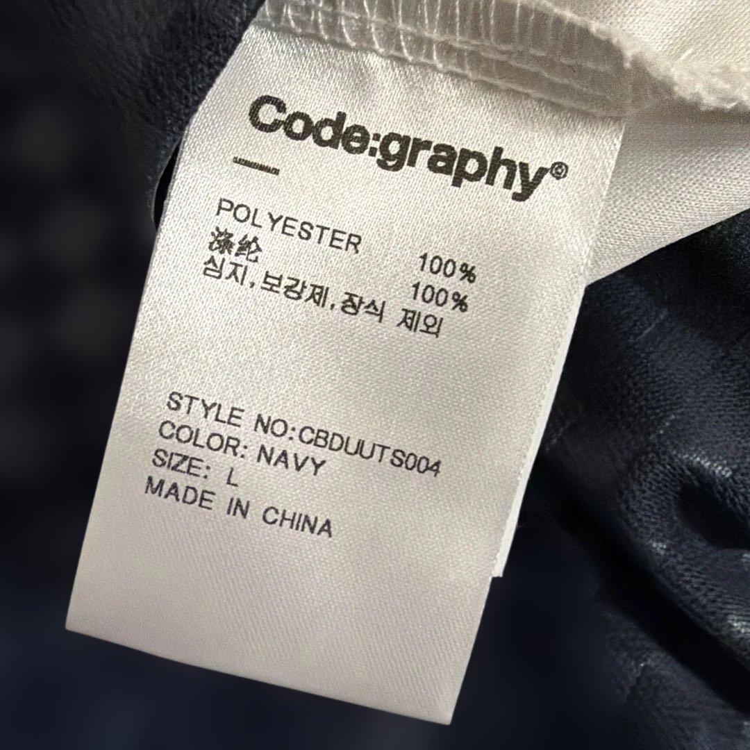 Code:graphy ネイビー Tシャツ Lサイズ (3/4)