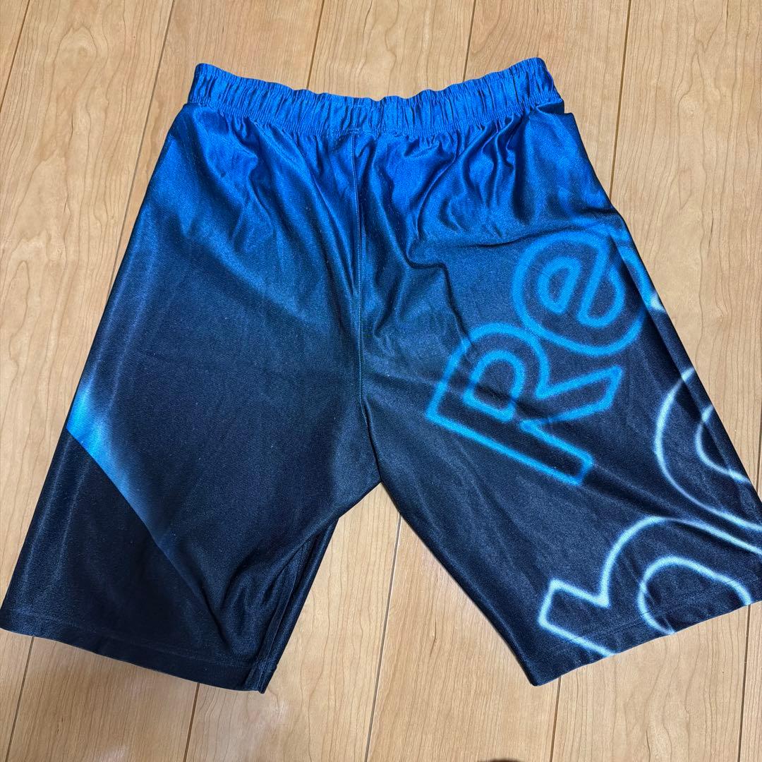 Reebok バスケットボールパンツ 黒/青 光沢 (3/6)