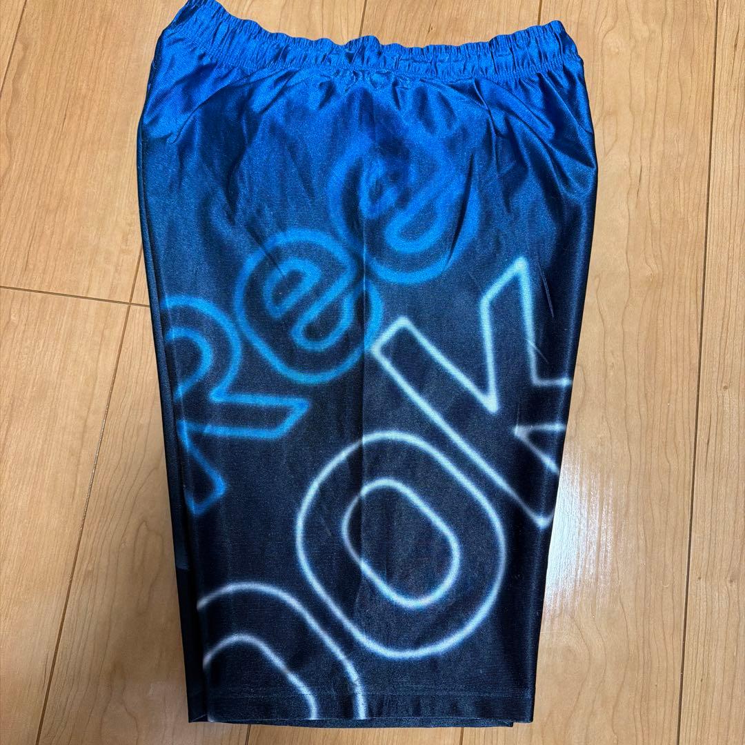 Reebok バスケットボールパンツ 黒/青 光沢 (4/6)