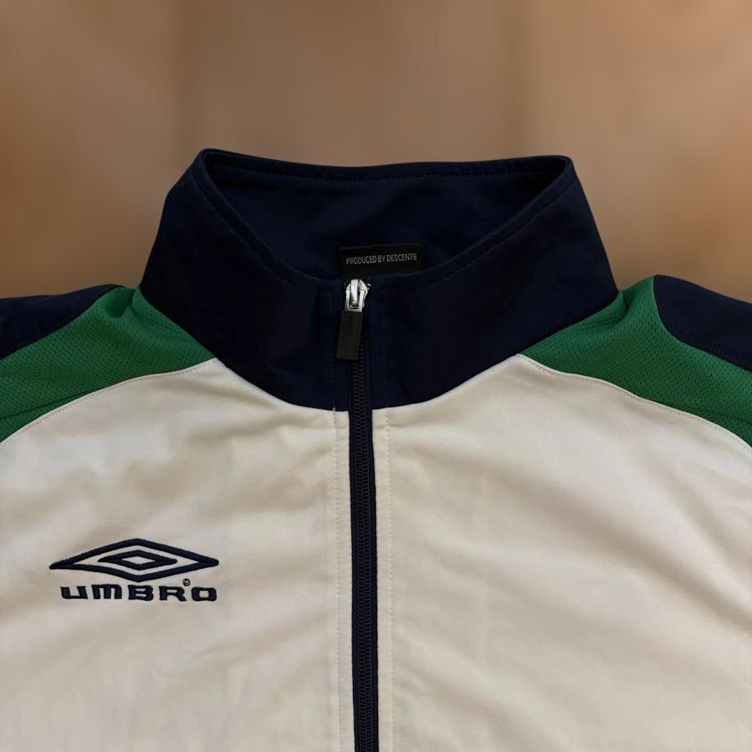 UMBRO サッカー ジャージ 上下 ネイビー ホワイト グリーン 上M 下O (4/9)