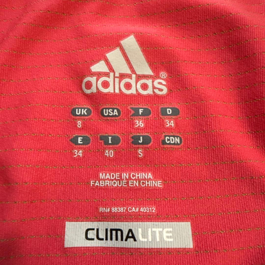 adidas レディース テニスウェア 上下 セット ピンク グリーン サイズS (4/5)