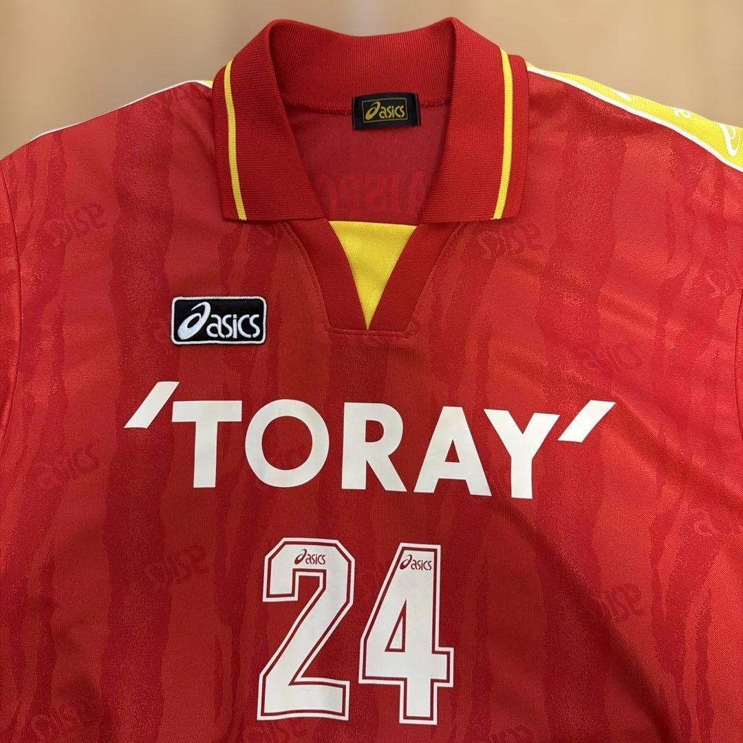 asics TORAY フットサル ユニフォーム 上下セット 24番 メンズL (4/9)