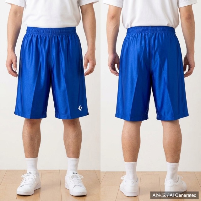 CONVERSE バスケットボールパンツ ブルー Mサイズ