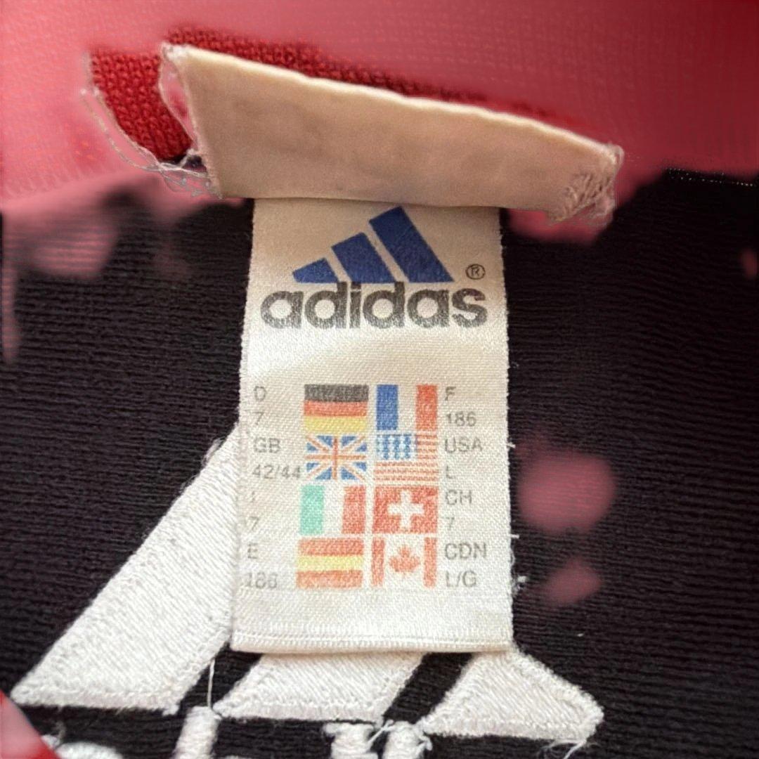 激レア adidas ACミラン ジャージ 上下セット 赤黒 (4/8)