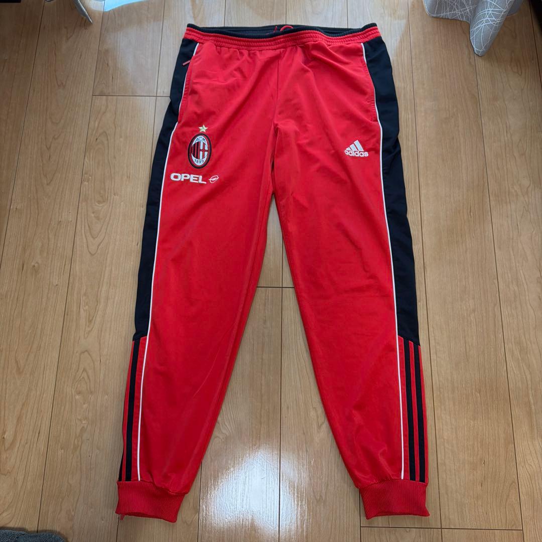 激レア adidas ACミラン ジャージ 上下セット 赤黒 (5/8)