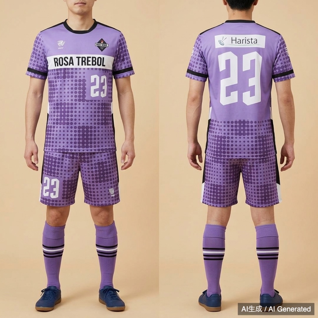 ROSA TREBOL フットサル ユニフォーム 上下セット 23番 メンズM (1/8)