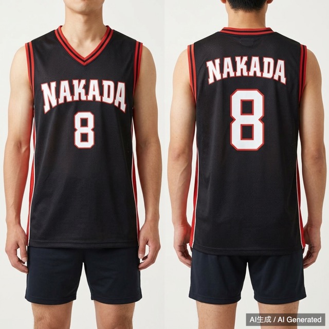 NAKADA バスケットボール ユニフォーム ダンクトップ