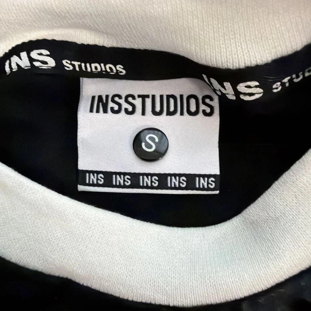 INS STUDIOS ブラック Tシャツ レディースSサイズ チビT (4/6)