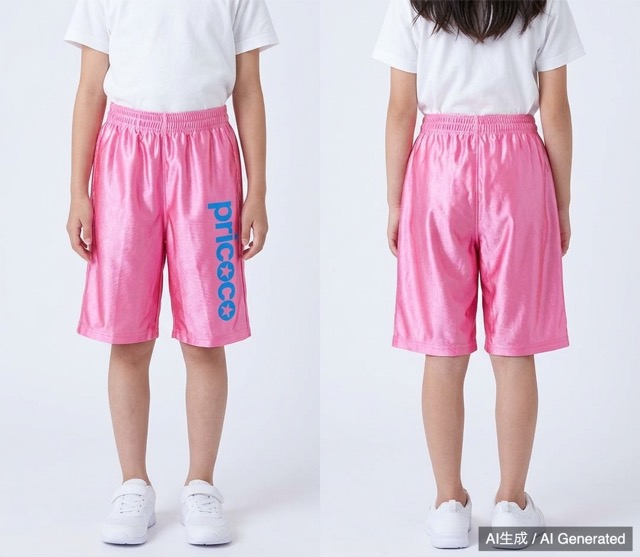 pricoco レディース キッズ バスケ パンツ Sサイズ ピンク 光沢