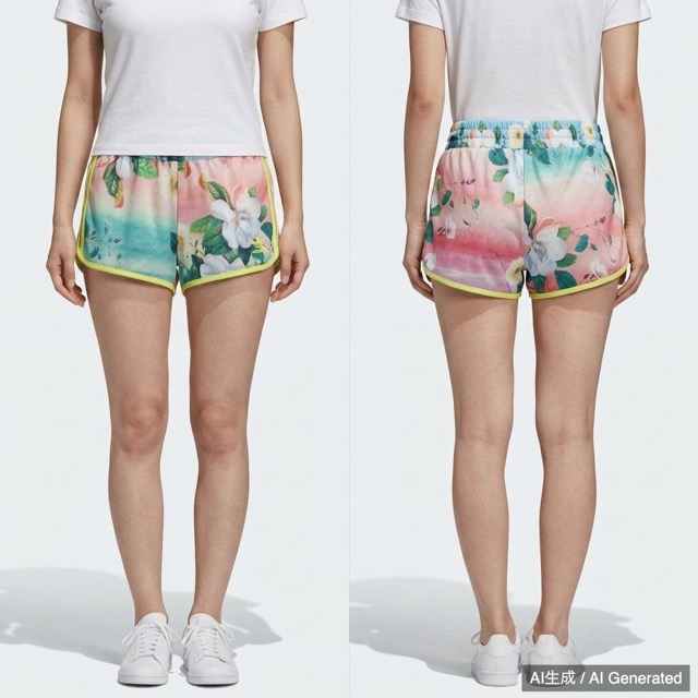 adidas 花柄ショートパンツ レディースam