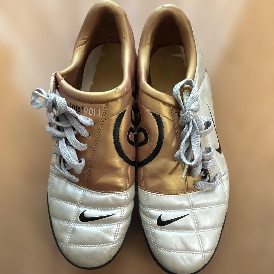 Nike Total 90 III シューズ ホワイト/ゴールド 27cm (3/5)