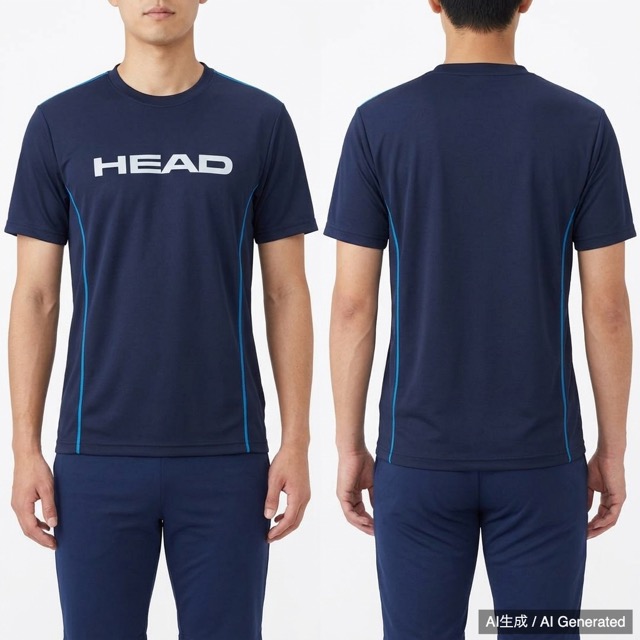 HEAD ネイビー Tシャツ M