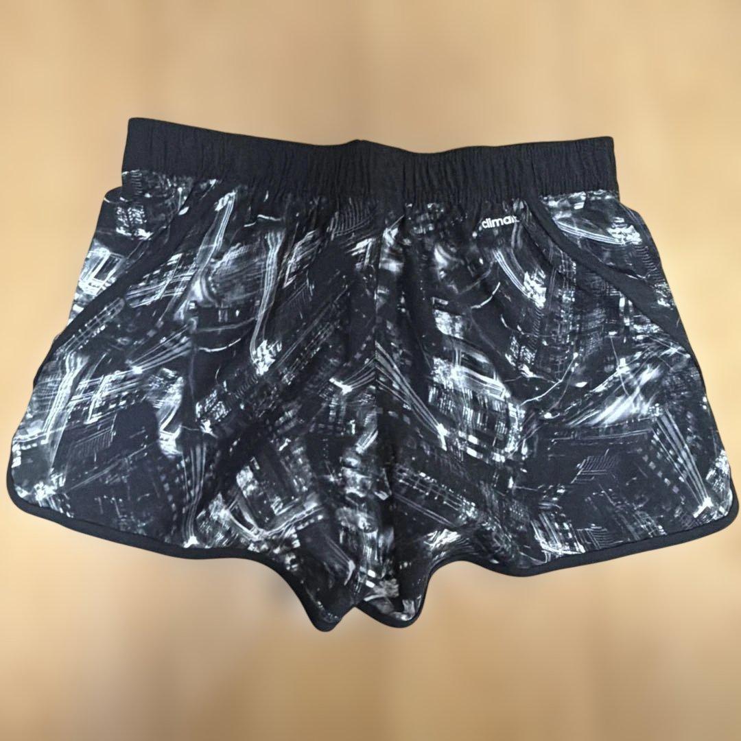 adidas response レディース M ランニングパンツ 黒白 (2/6)