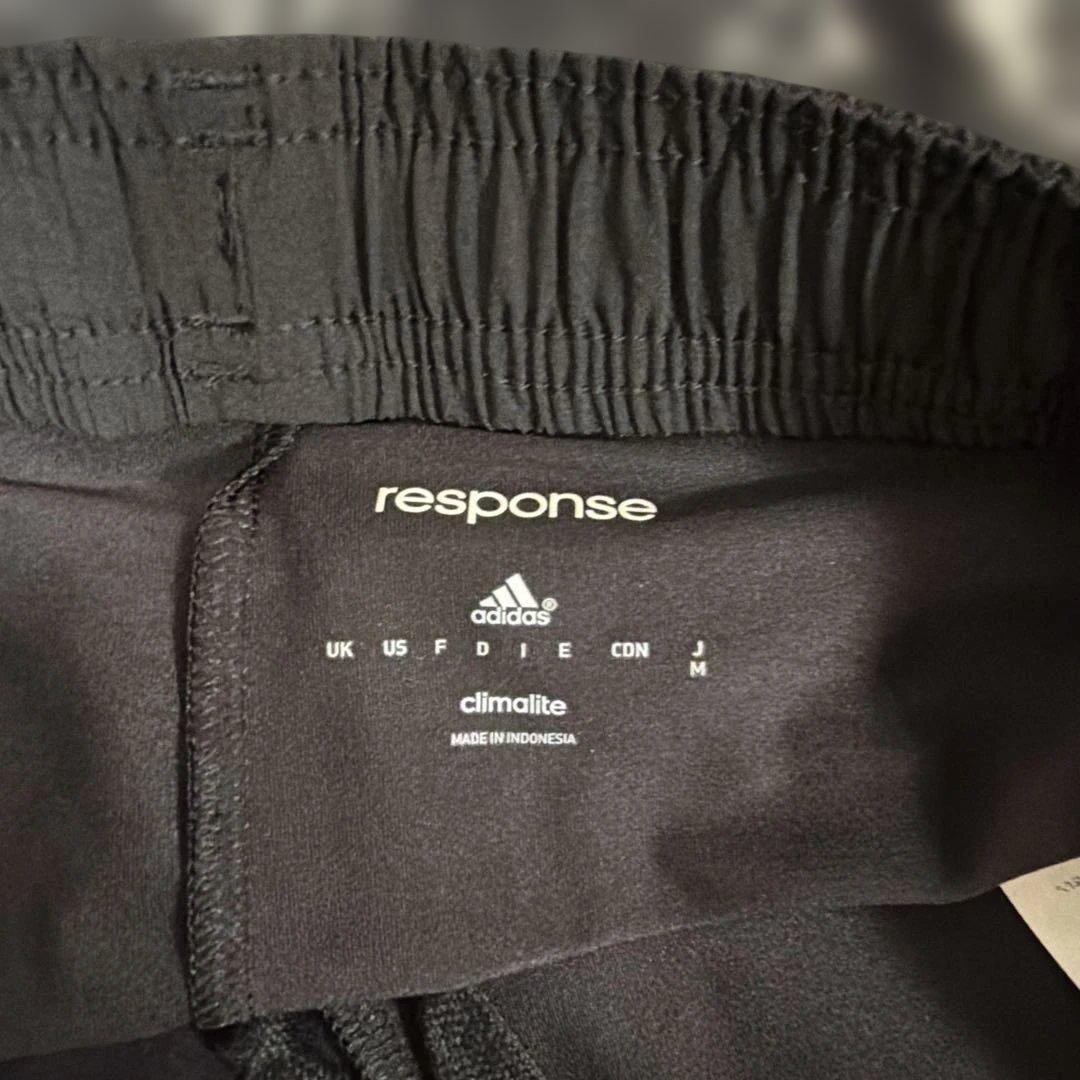 adidas response レディース M ランニングパンツ 黒白 (3/6)