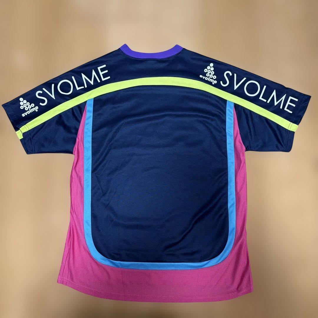 SVOLME サッカーシャツ Lサイズ ネイビー/ピンク (2/3)