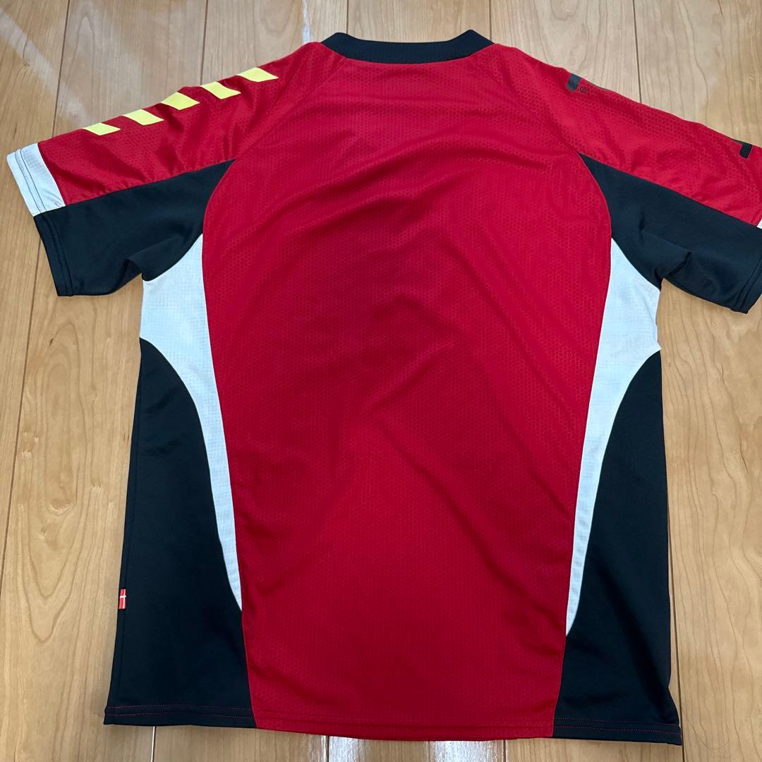 hummel レッド ブラック シャツ M (2/3)