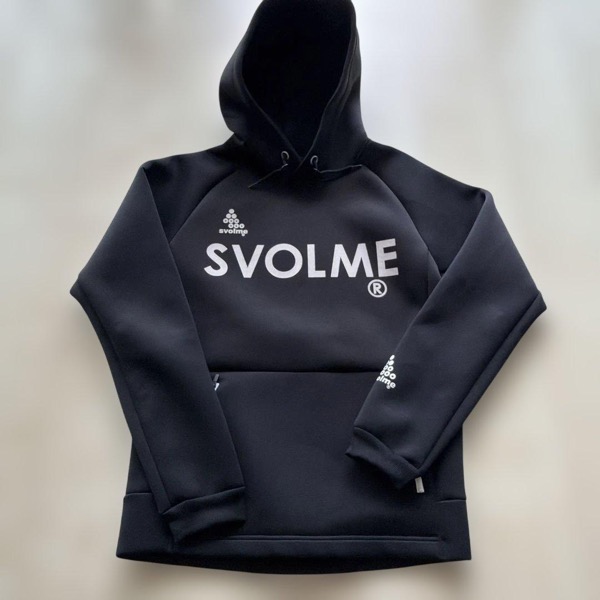 SVOLME ブラックパーカー フード付き