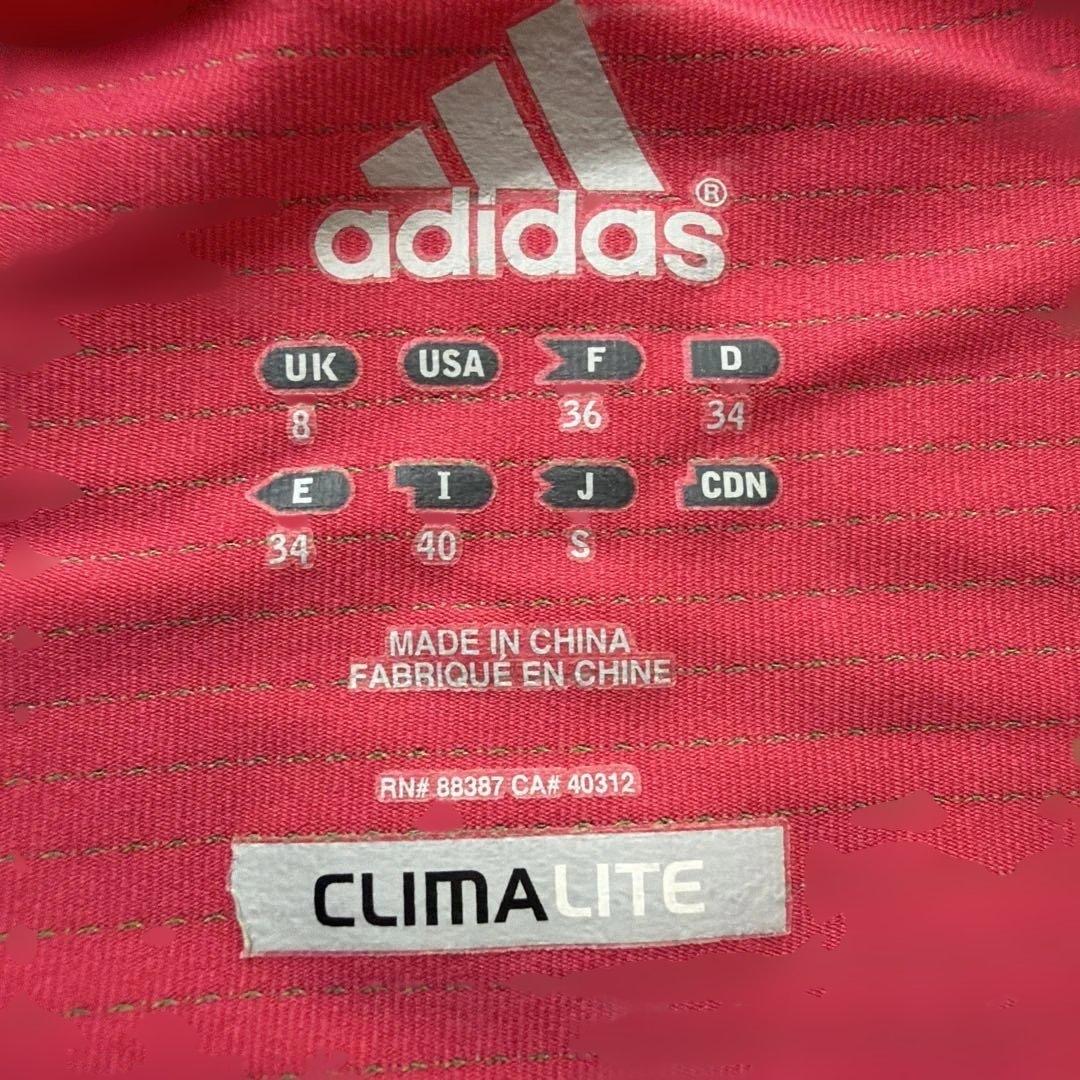 adidas レディース テニスウェア 上下セット ピンク グリーン (5/9)