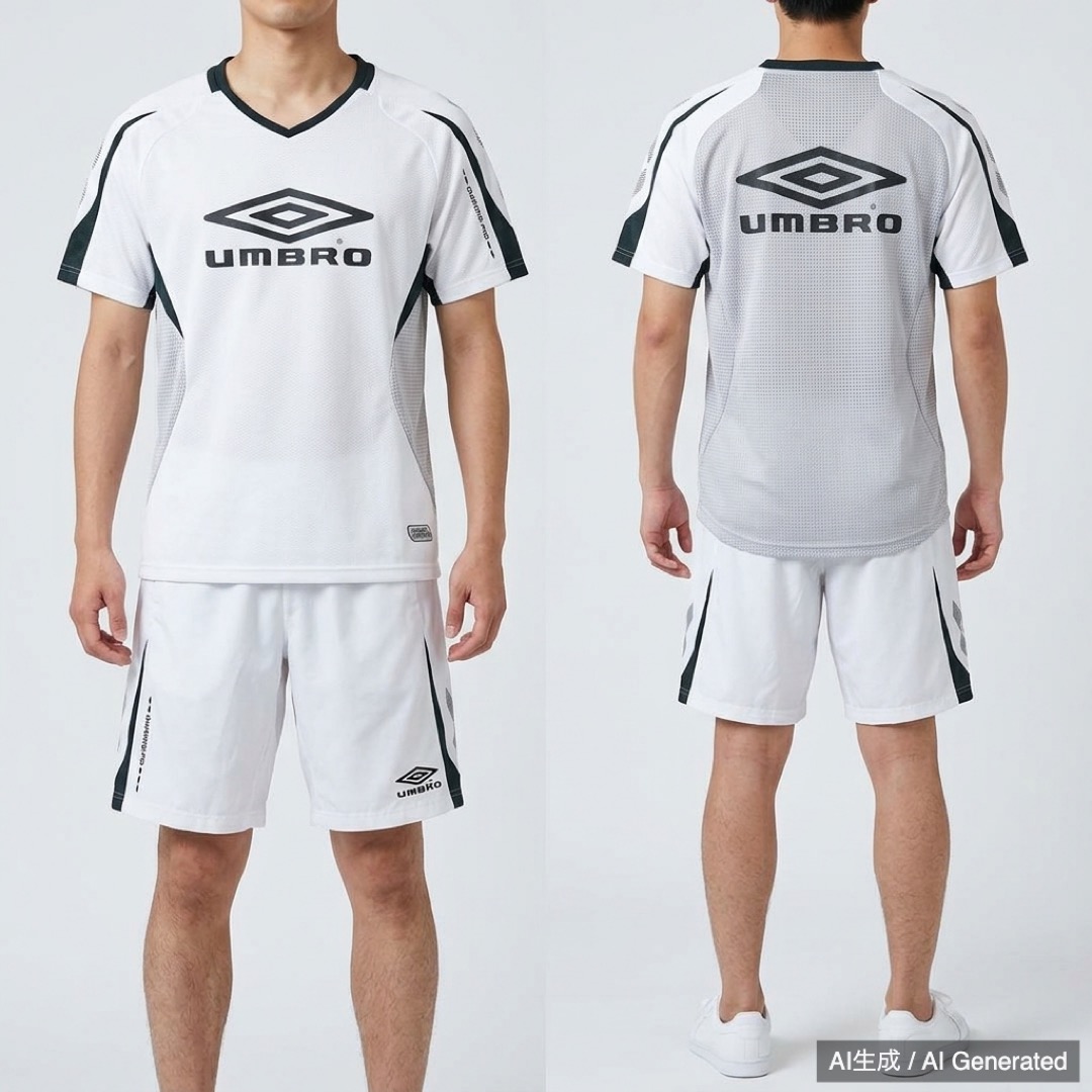 UMBRO ウェア 上下セット ホワイト メンズM (1/9)