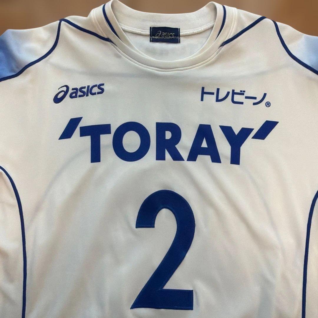 U*C様 asics 東レアローズ バレーボール 実使用ユニフォーム #2 田辺 (2/5)