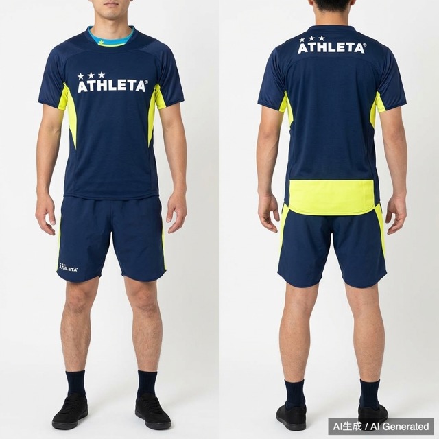 ATHLETA サッカー リバーシブル ユニフォーム 上下 セット