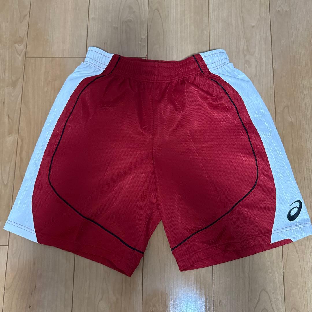 asics バスケットボールパンツ Mサイズ 赤 (2/4)