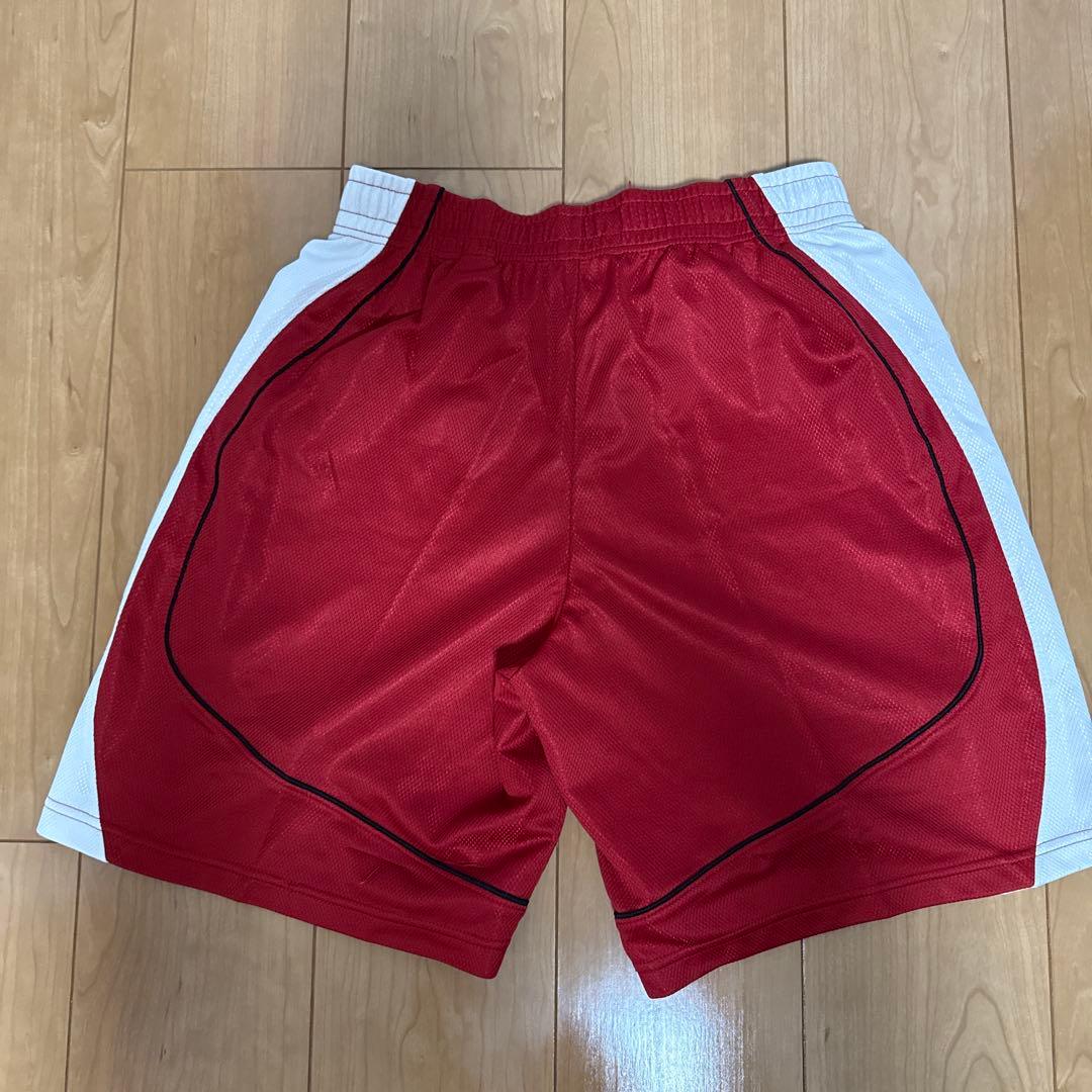 asics バスケットボールパンツ Mサイズ 赤 (3/4)