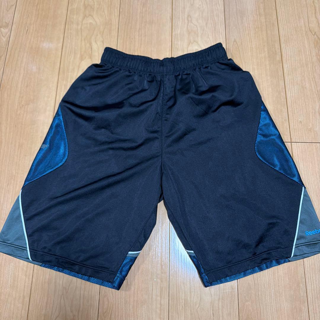 Reebok バスケットボールパンツ 黒/青 (2/6)