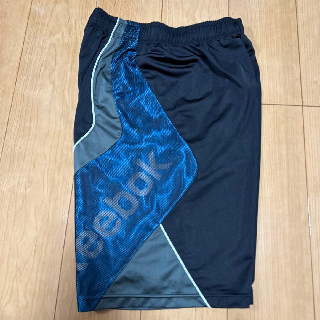 Reebok バスケットボールパンツ 黒/青 (4/6)