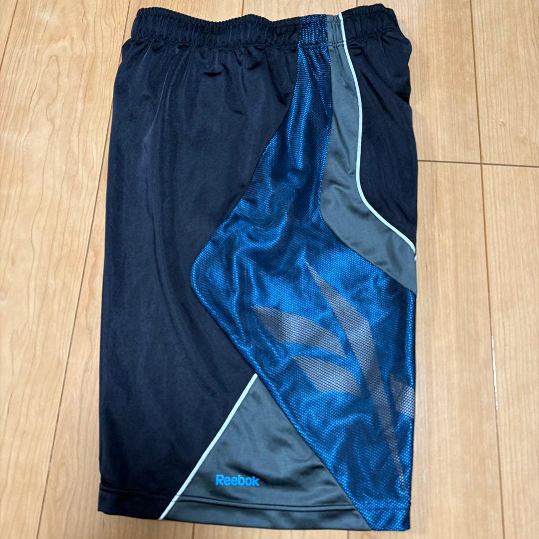 Reebok バスケットボールパンツ 黒/青 (6/6)