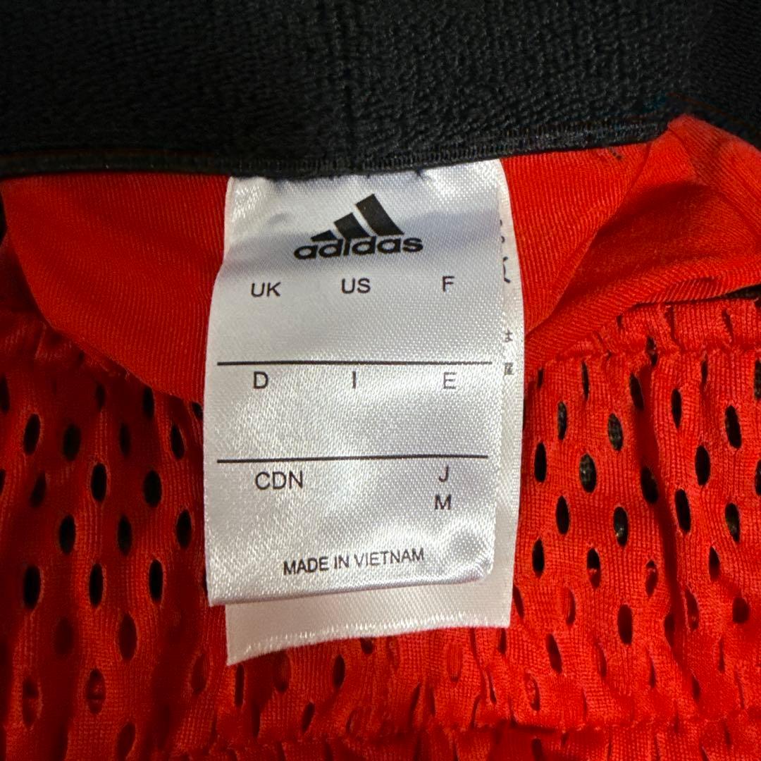 adidas バスケットボールパンツ インナー付き M レッド/ブラック (4/4)